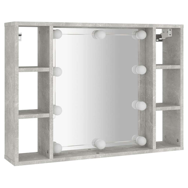 LED Spiegelschrank Betongrau 76x55 cm