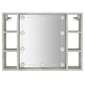 LED Spiegelschrank Betongrau 76x55 cm