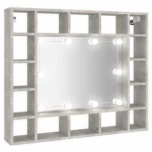 LED Spiegelschrank Betongrau 91 cm