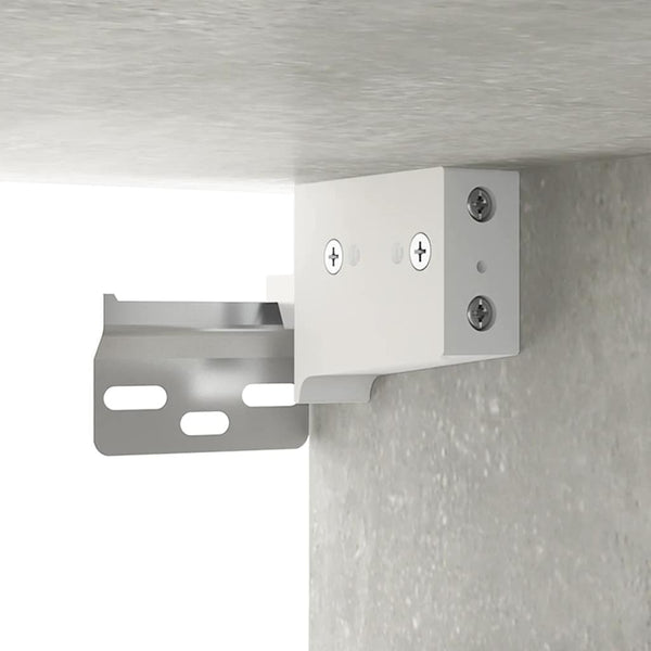 LED Spiegelschrank Betongrau 91 cm