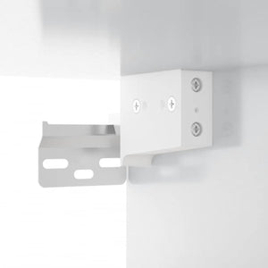 LED Spiegelschrank, Hochglanz Weiß, 91 cm