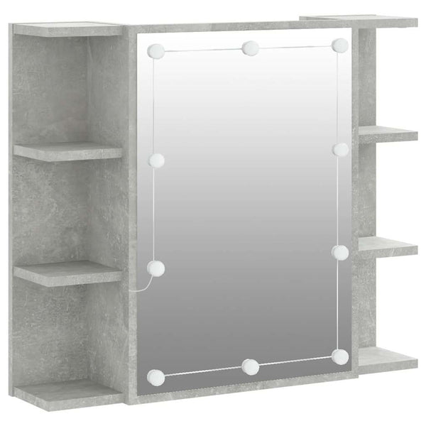 LED Spiegelschrank Betongrau 70x60 cm