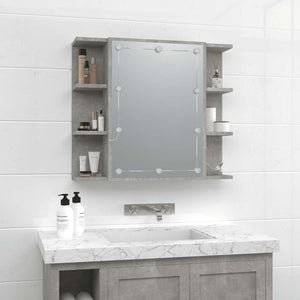 LED Spiegelschrank Betongrau 70x60 cm