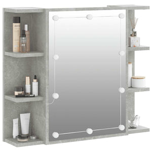 LED Spiegelschrank Betongrau 70x60 cm