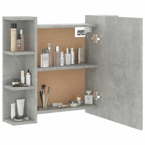 LED Spiegelschrank Betongrau 70x60 cm
