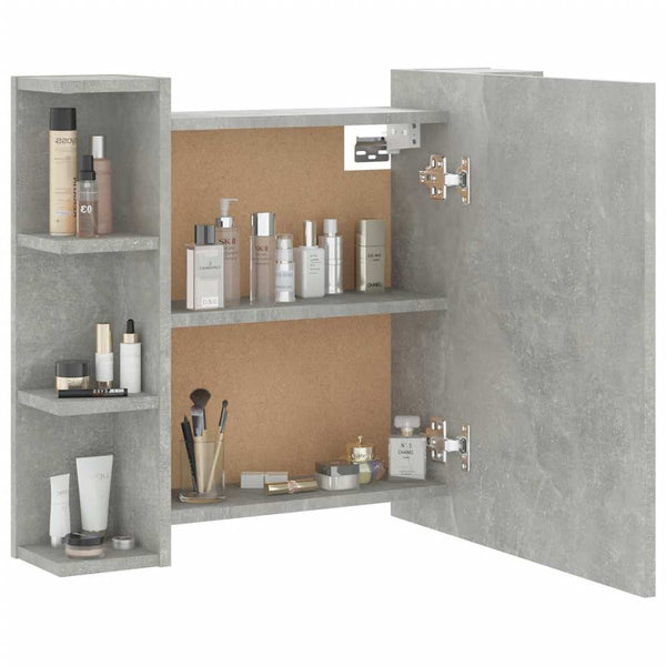 LED Spiegelschrank Betongrau 70x60 cm