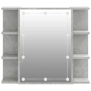 LED Spiegelschrank Betongrau 70x60 cm