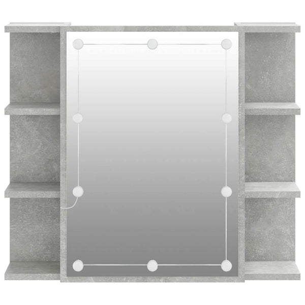 LED Spiegelschrank Betongrau 70x60 cm