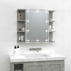 LED Spiegelschrank Betongrau 70x60 cm