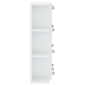 LED Spiegelschrank Hochglanz Weiß 70x60 cm