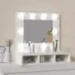 LED Spiegelschrank Weiß 60 cm