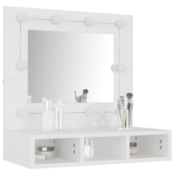 LED Spiegelschrank Weiß 60 cm