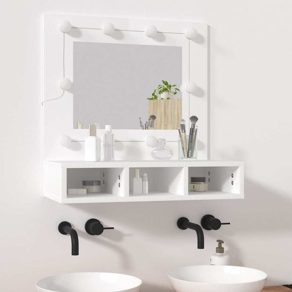 LED Spiegelschrank Weiß 60 cm