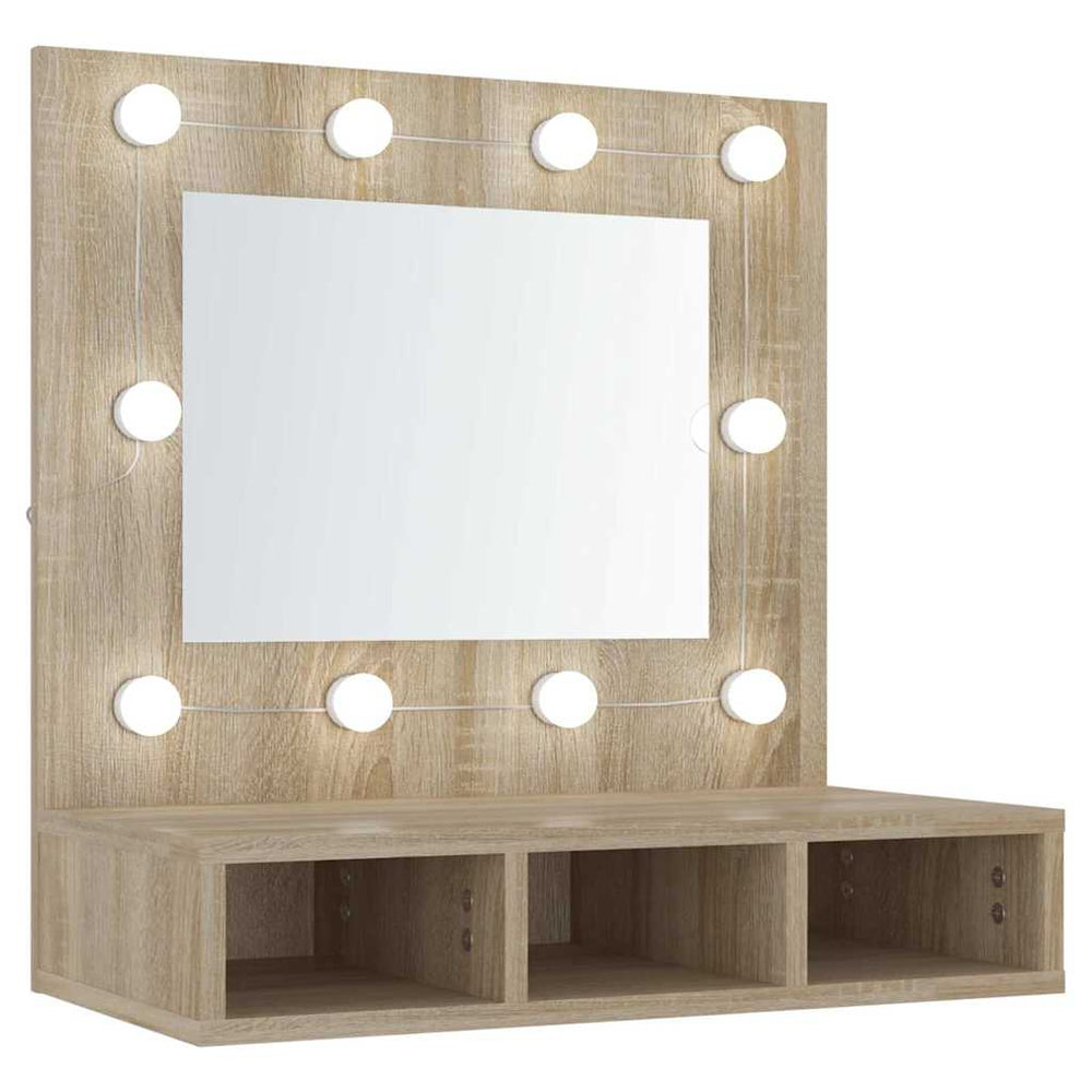 LED Spiegelschrank Sonoma Eiche 60 cm
