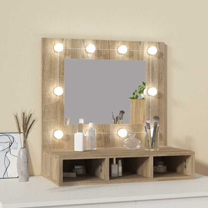 LED Spiegelschrank Sonoma Eiche 60 cm