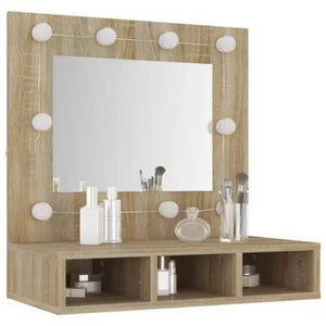 LED Spiegelschrank Sonoma Eiche 60 cm