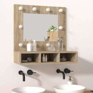 LED Spiegelschrank Sonoma Eiche 60 cm