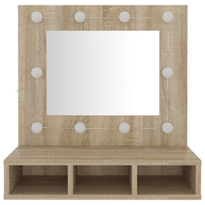 LED Spiegelschrank Sonoma Eiche 60 cm