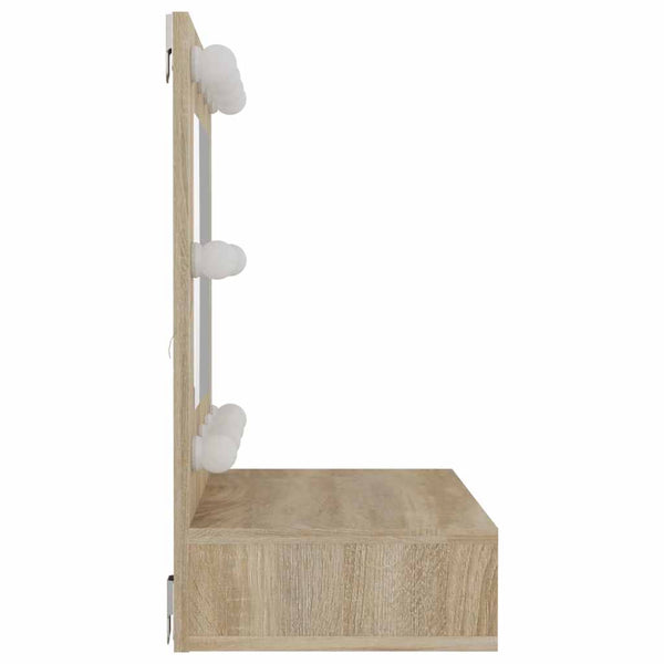 LED Spiegelschrank Sonoma Eiche 60 cm