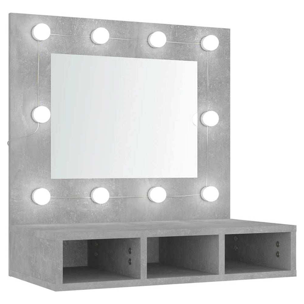 LED Spiegelschrank Betongrau 60cm