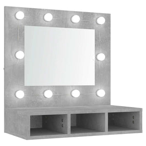 LED Spiegelschrank Betongrau 60cm