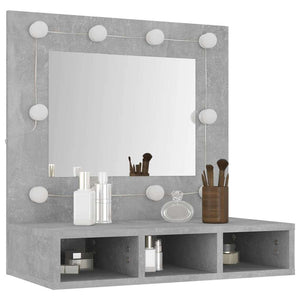LED Spiegelschrank Betongrau 60cm