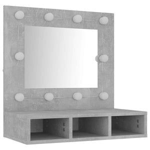 LED Spiegelschrank Betongrau 60cm
