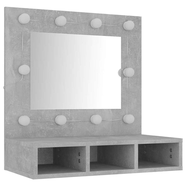 LED Spiegelschrank Betongrau 60cm
