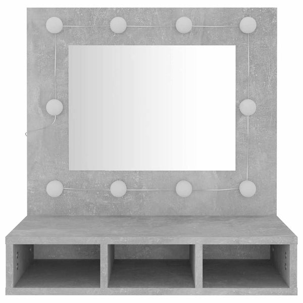 LED Spiegelschrank Betongrau 60cm