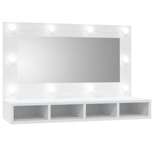 LED Spiegelschrank Weiß 90x62 cm