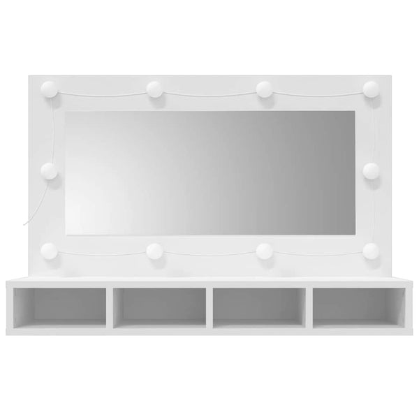 LED Spiegelschrank Weiß 90x62 cm