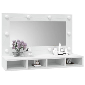 LED Spiegelschrank Weiß 90x62 cm