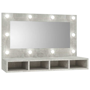 LED Spiegelschrank Betongrau 90cm
