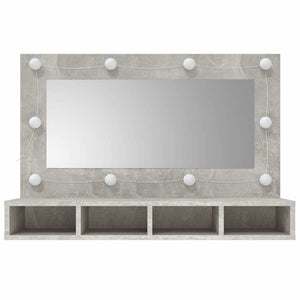 LED Spiegelschrank Betongrau 90cm
