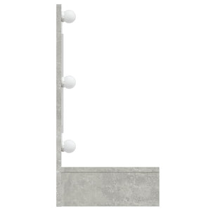 LED Spiegelschrank Betongrau 90cm