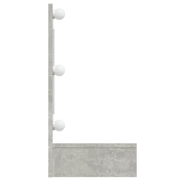 LED Spiegelschrank Betongrau 90cm