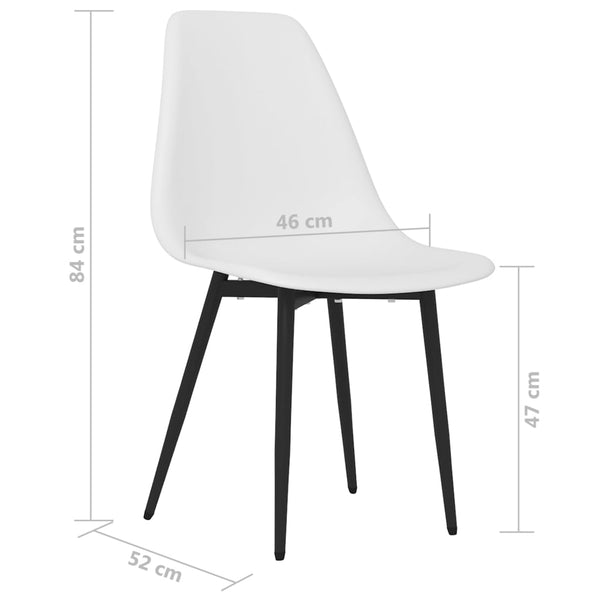 Esszimmerstühle 4er Set Weiß