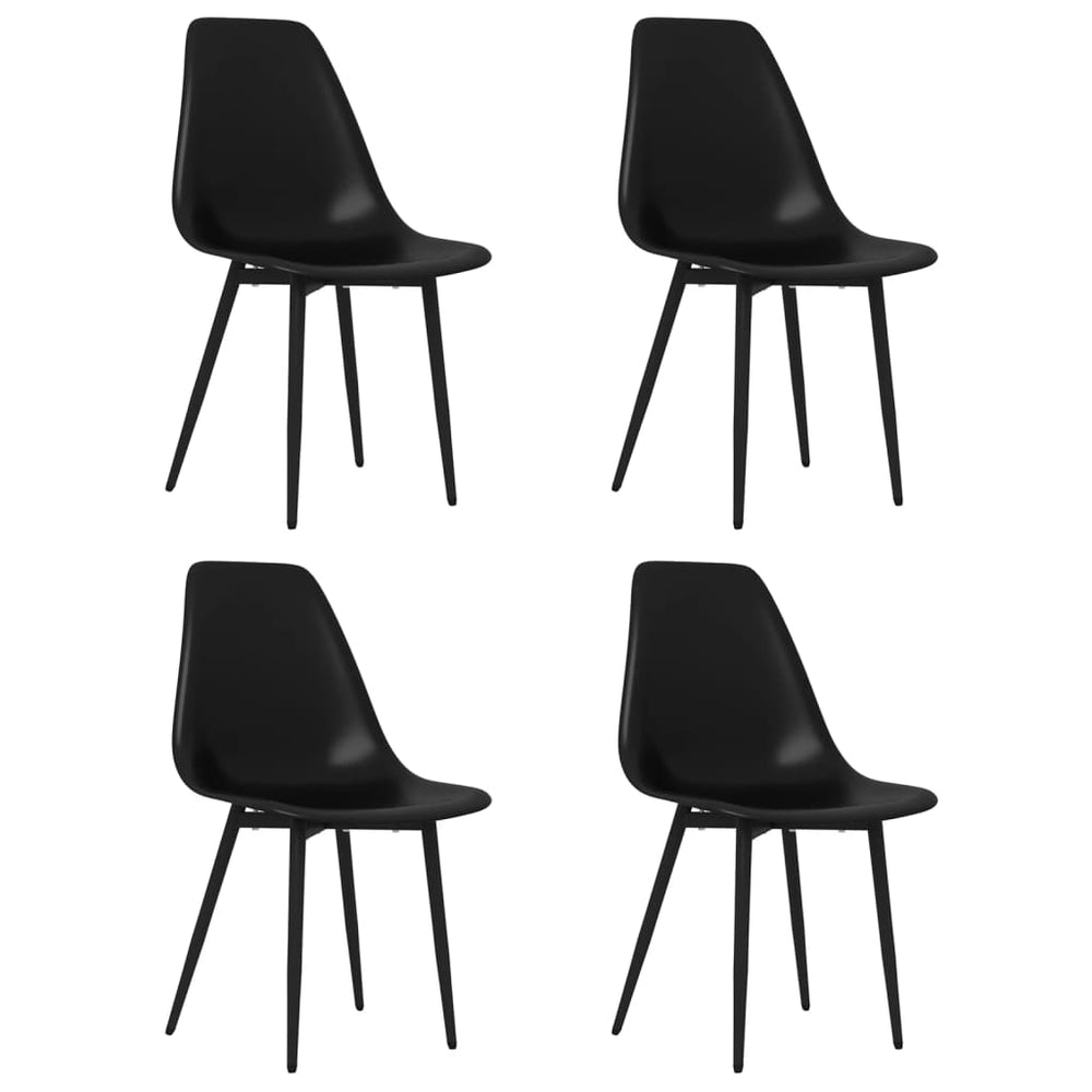 Schwarze Esszimmerstühle 4er Set