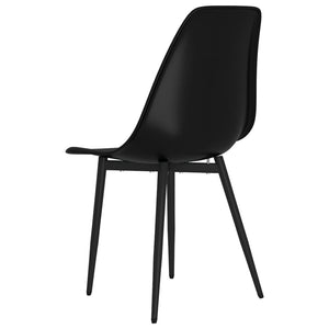 Schwarze Esszimmerstühle 4er Set