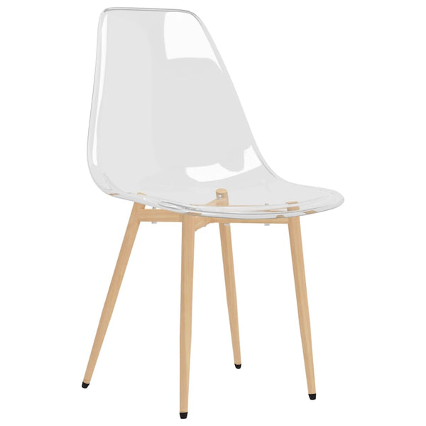 vidaXL Dining Chairs 4 pcs Transparent PET