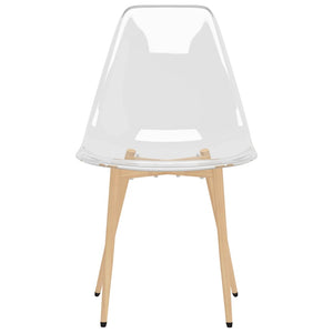 vidaXL Dining Chairs 4 pcs Transparent PET