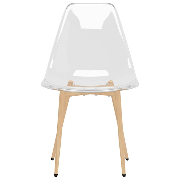 vidaXL Dining Chairs 4 pcs Transparent PET