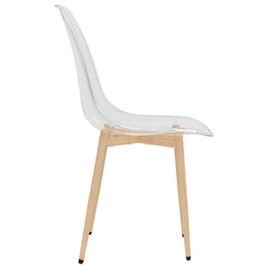 vidaXL Dining Chairs 4 pcs Transparent PET