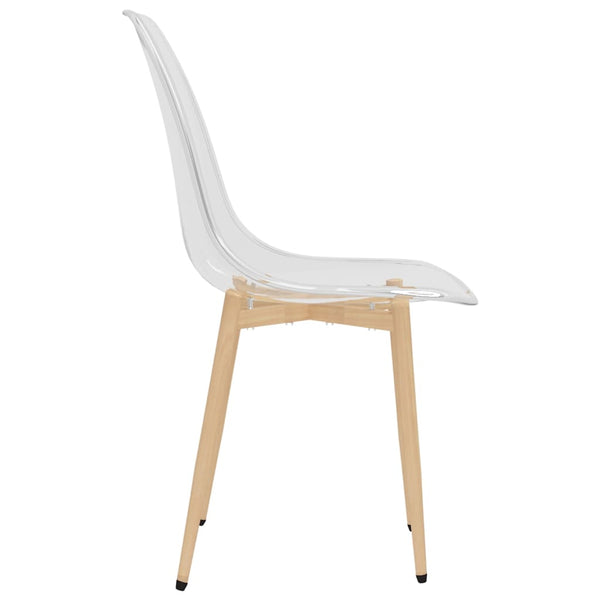 vidaXL Dining Chairs 4 pcs Transparent PET