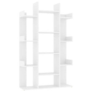 Weißes Bücherregal 86x25,5x140cm