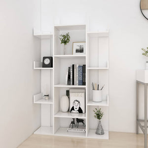 Weißes Bücherregal 86x25,5x140cm