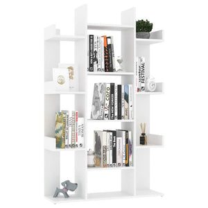 Weißes Bücherregal 86x25,5x140cm