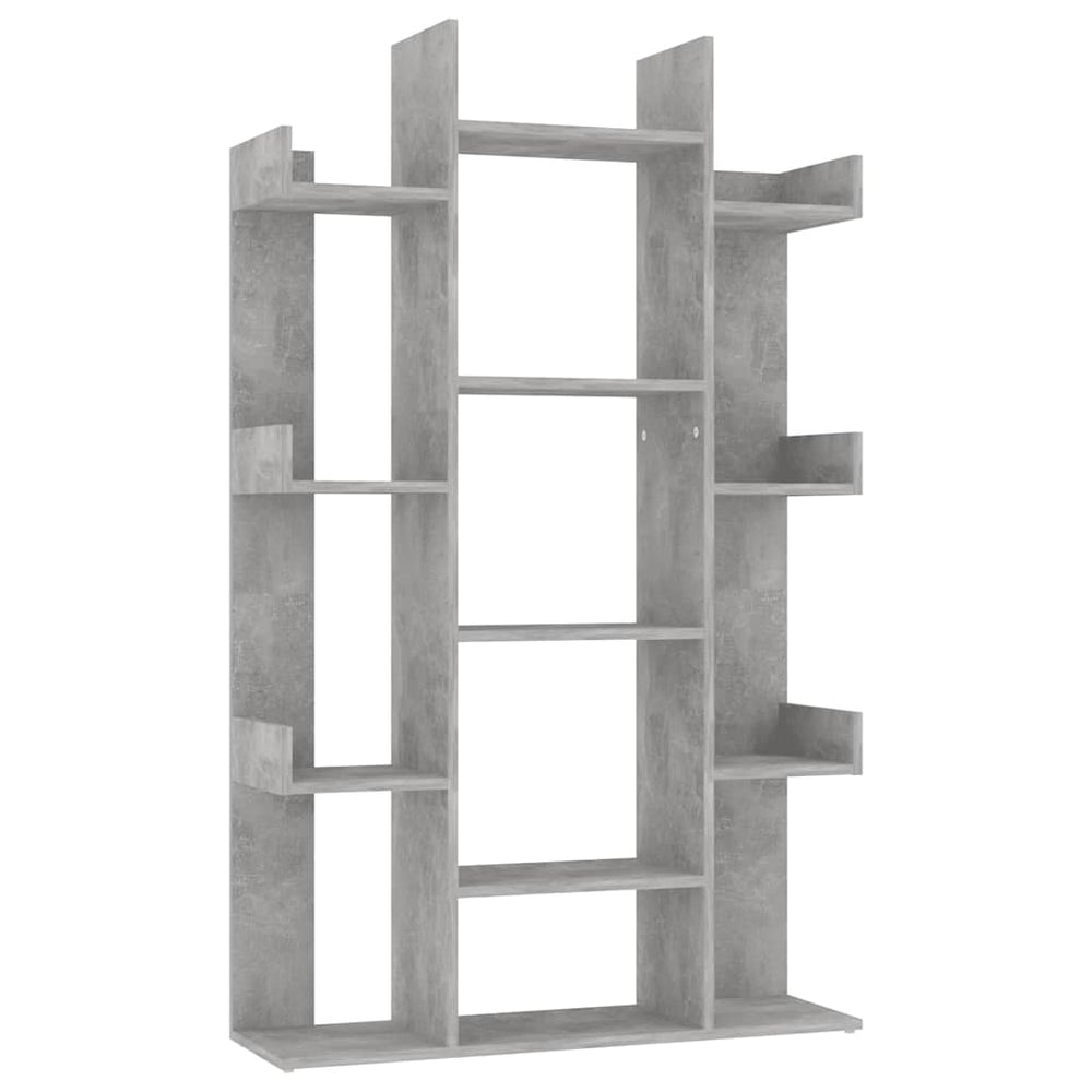 Betongraues Bücherregal, 86x25,5x140 cm