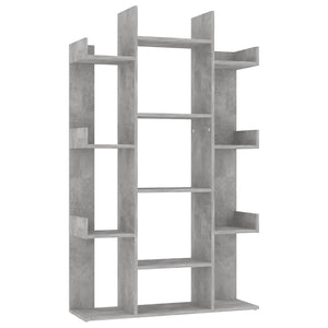 Betongraues Bücherregal, 86x25,5x140 cm