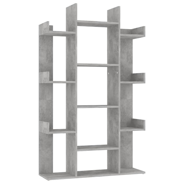 Betongraues Bücherregal, 86x25,5x140 cm